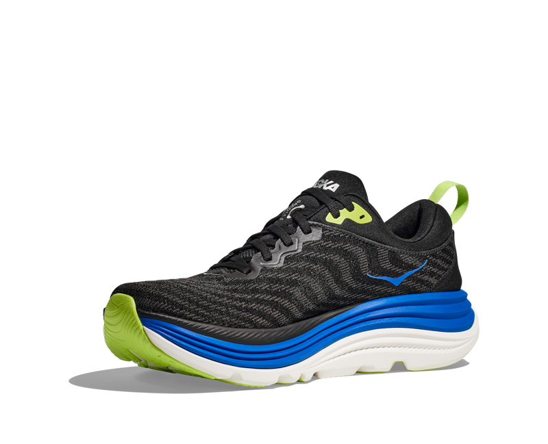 Hoka Gaviota 5 Mens in Black/Electric Cobalt-1
