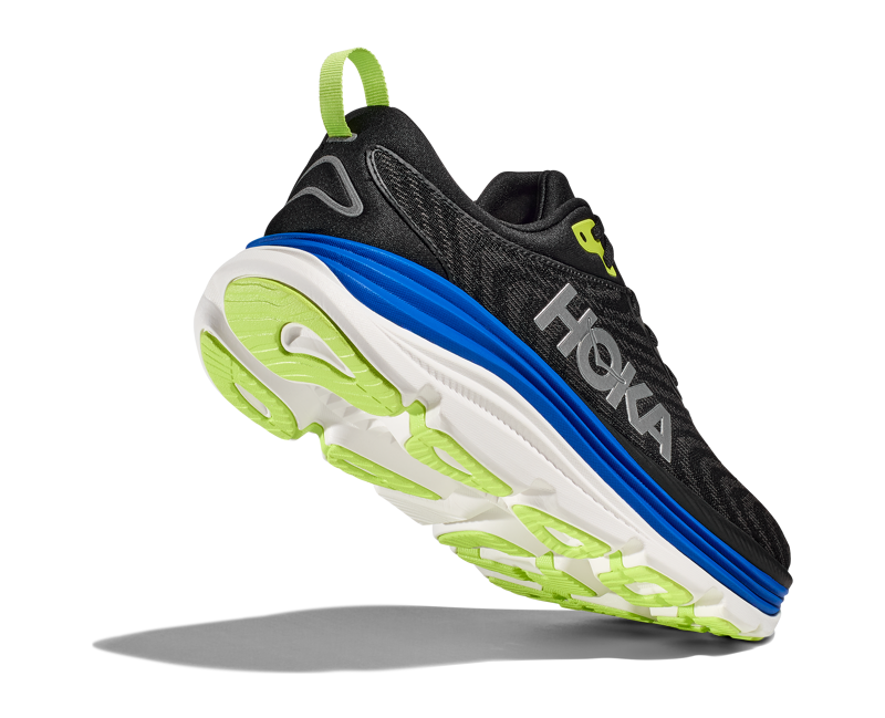 Hoka Gaviota 5 Mens in Black/Electric Cobalt-6