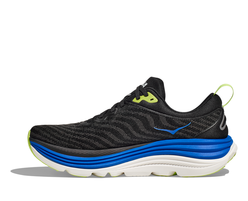 Hoka Gaviota 5 Mens in Black/Electric Cobalt-5