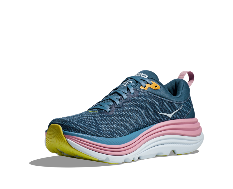 Hoka Gaviota 5 Womens in Real Teal/Shadow-2