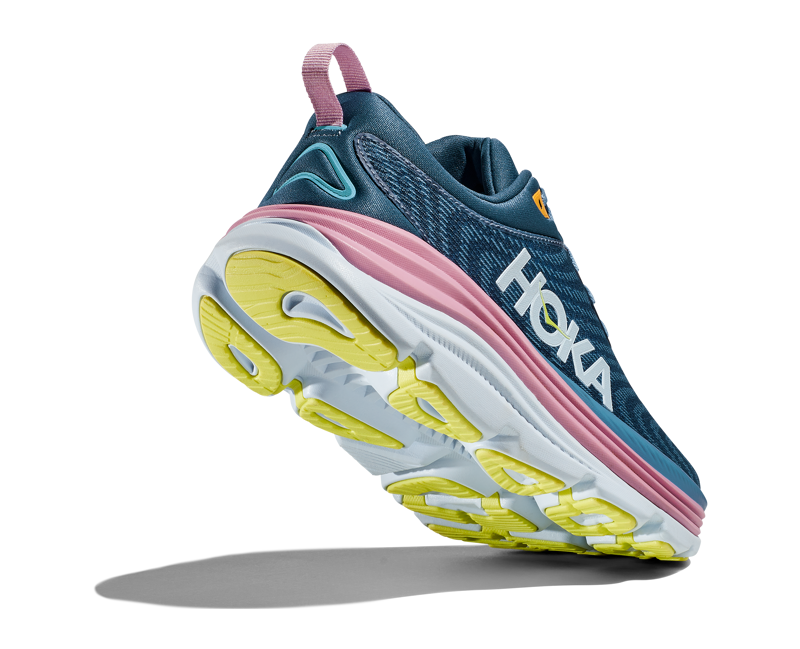 Hoka Gaviota 5 Womens in Real Teal/Shadow-3