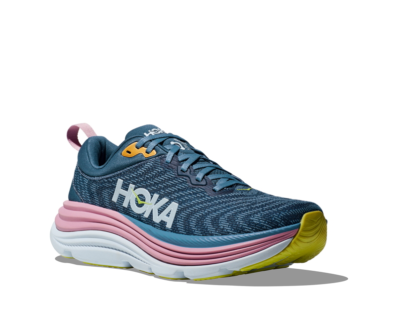 Hoka Gaviota 5 Womens in Real Teal/Shadow-5
