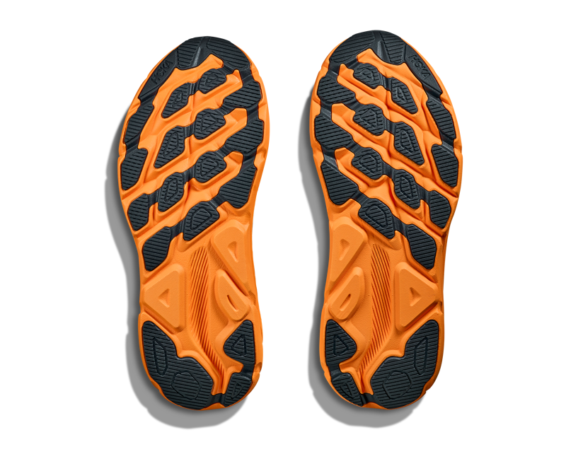 Hoka Clifton 9 GTX Mens in Stormy Skies/Orange Zest-1