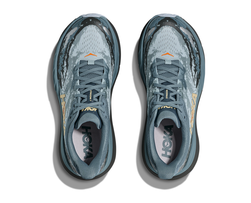 Hoka Stinson 7 Hybrid Running Shoe Mens in Slate Blue/Asphalt Grey-3
