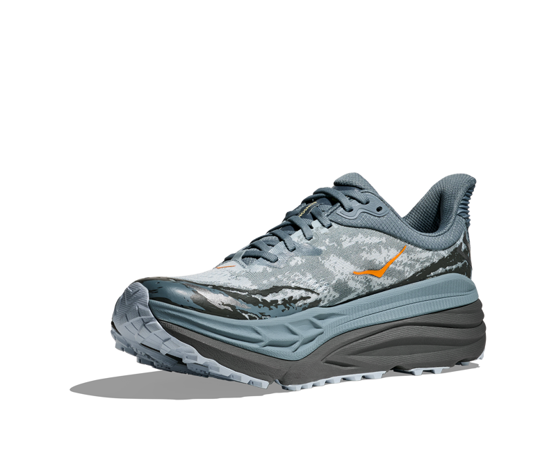 Hoka Stinson 7 Hybrid Running Shoe Mens in Slate Blue/Asphalt Grey-5