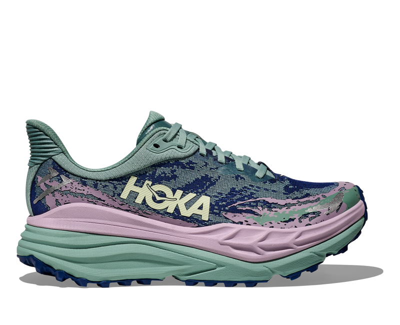 Hoka Stinson 7 Hybrid Running Shoe Womens in Rosemary/Fragrant Lilac