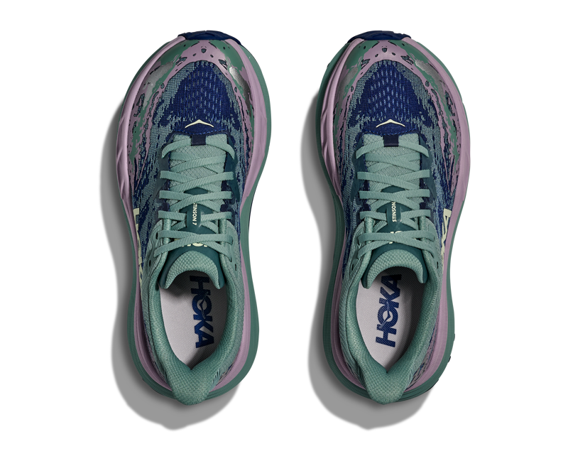 Hoka Stinson 7 Hybrid Running Shoe Womens in Rosemary/Fragrant Lilac-5
