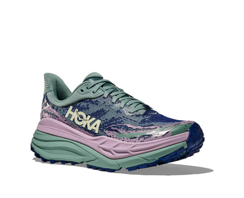 Hoka Stinson 7 Hybrid Running Shoe Womens in Rosemary/Fragrant Lilac-3
