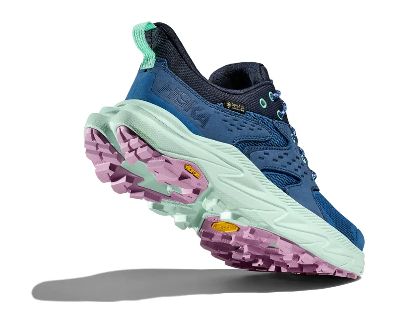 Hoka Anacapa 2 Low GTX Hiking Shoes Womens 5.5 in Foggy Night/Aqua-6