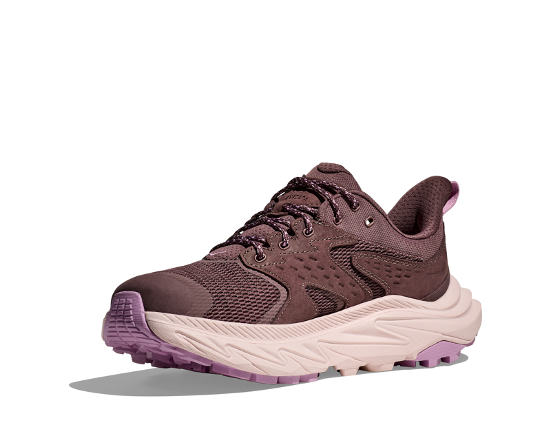 Hoka Anacapa 2 Low GTX Womens in Smoky Quartz/Cosmic Pearl-2