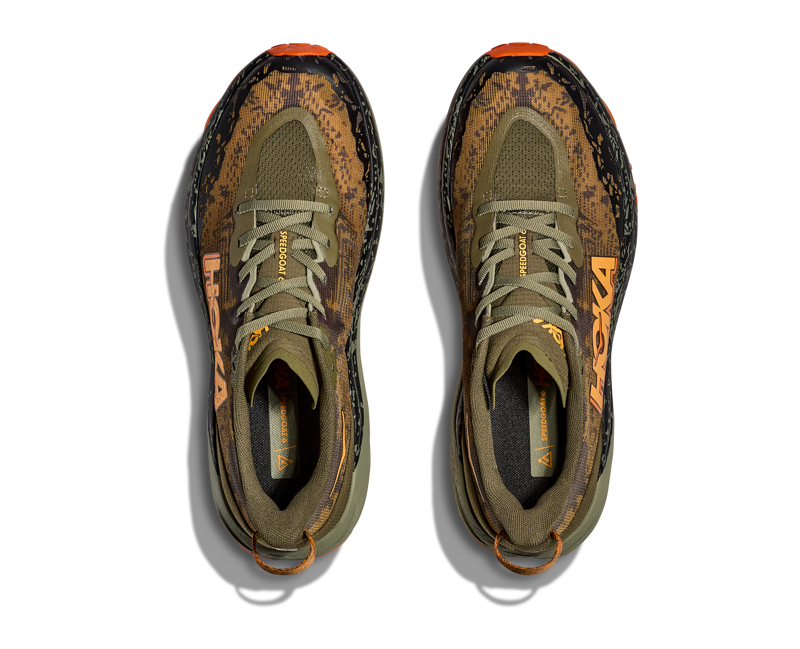 Hoka Speedgoat 6 Mens in Antique Olive/Squash-1