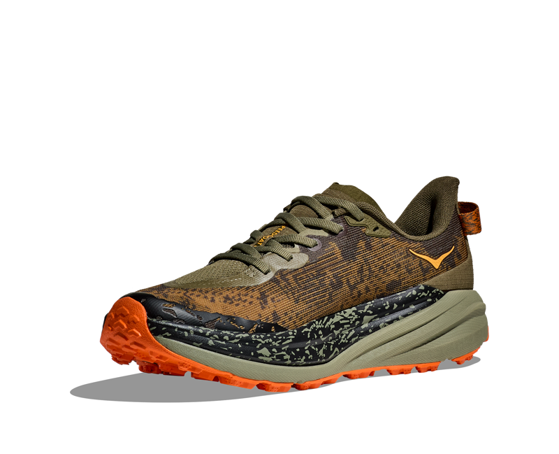 Hoka Speedgoat 6 Mens in Antique Olive/Squash-4