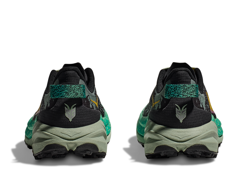 Hoka Speedgoat 6 Womens in Black/Aloe Vera-6