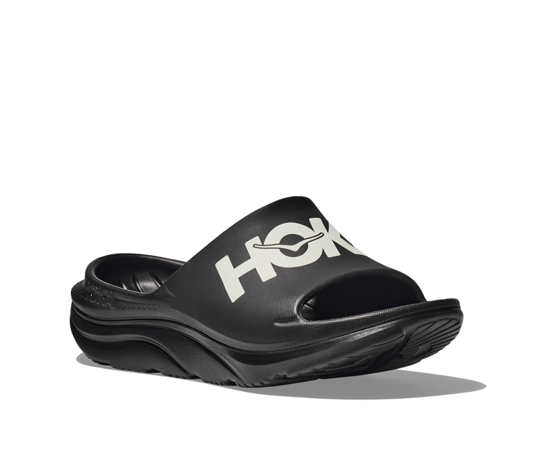 Hoka Ora Athletic Slide Unisex in Black/White-3