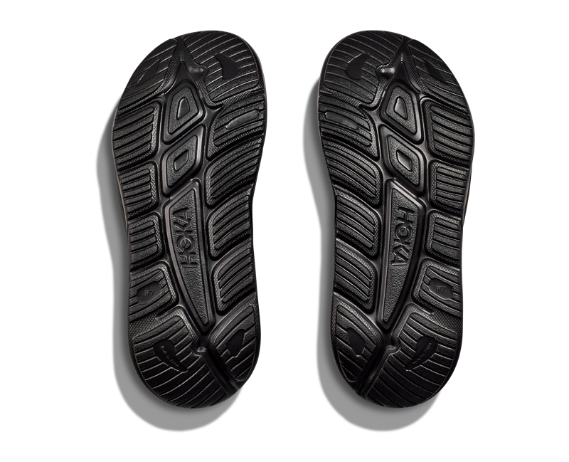 Hoka Ora Athletic Slide Unisex in Black/White-4