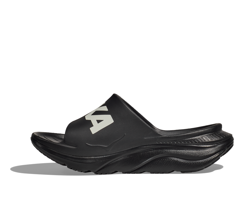 Hoka Ora Athletic Slide Unisex in Black/White-5