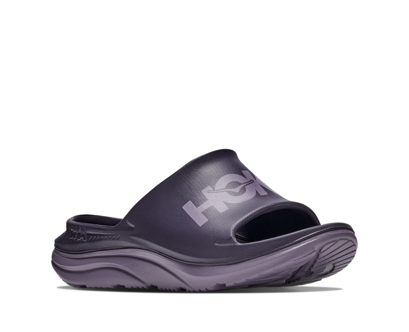 Hoka Ora Athletic Slide Unisex in Squid Ink/Purple Fog-2