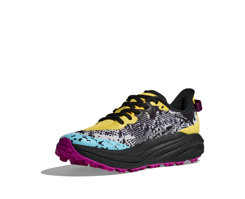 Hoka Speedgoat 6 Kids in Electric Lemon/Black-4