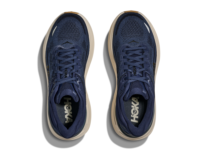 Hoka Bondi 9 Mens in Midnight Blue/Varsity Navy-3