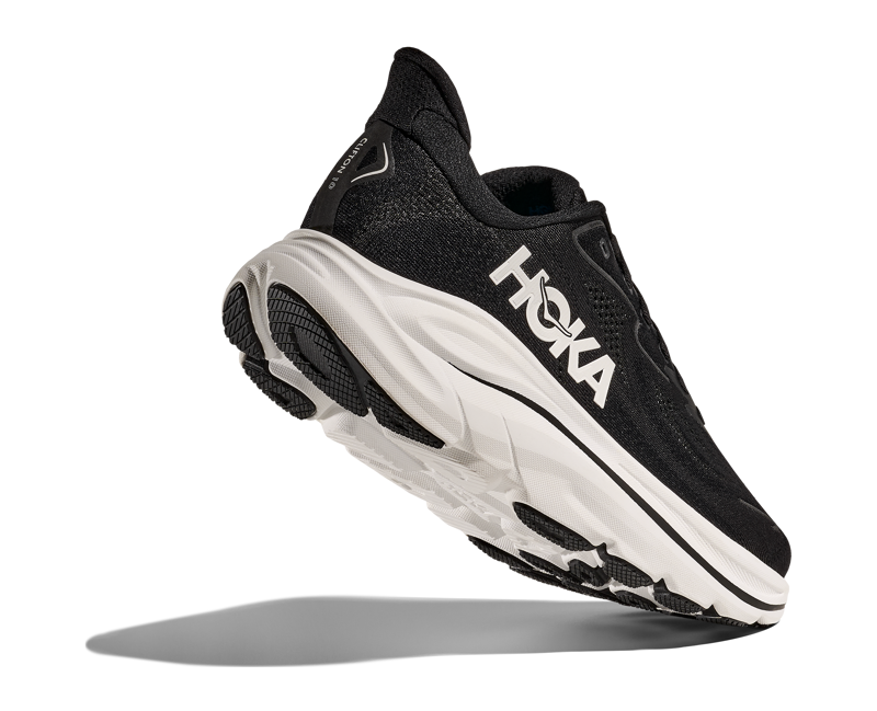 Hoka Clifton 10 Womens in Black / White-3