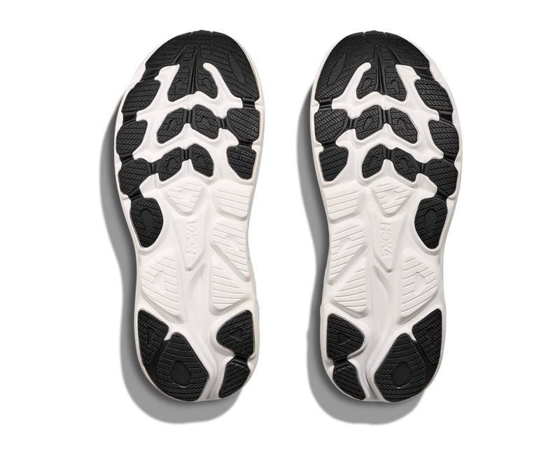 Hoka Clifton 10 Womens in Black / White-7