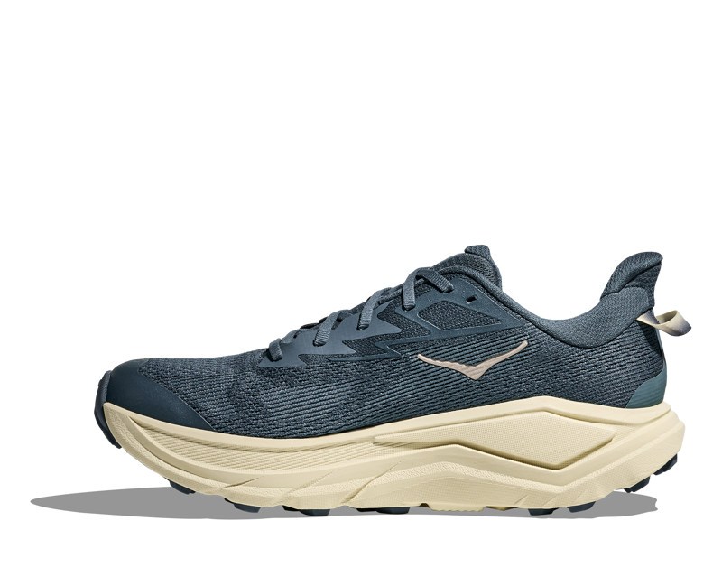 Hoka Challenger 8 Wide Mens in Faded Navy/Pampas Grass-8