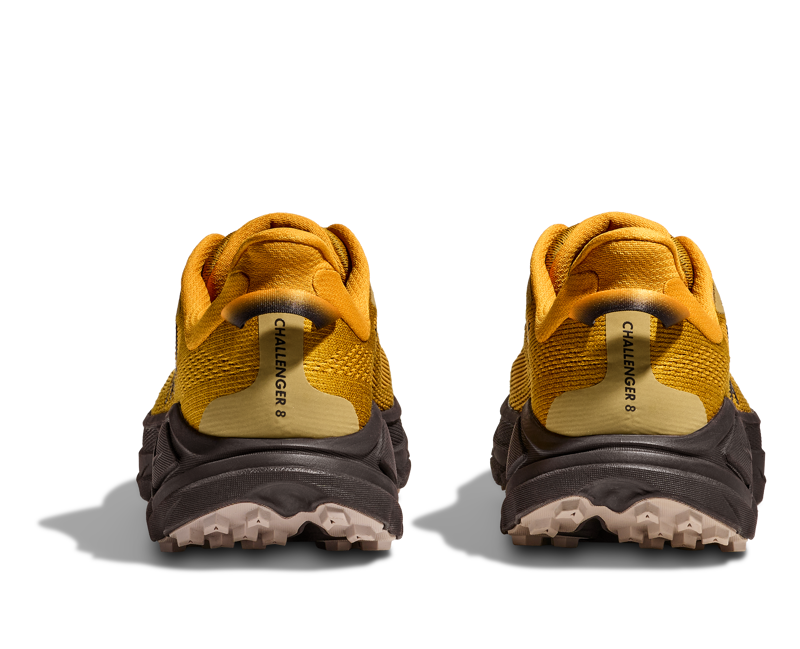 Hoka Challenger 8 Trail Running Shoes Mens in Mustard Seed/Black-5