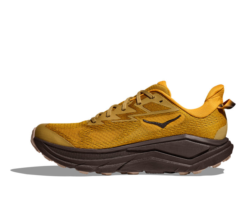 Hoka Challenger 8 Trail Running Shoes Mens in Mustard Seed/Black-7