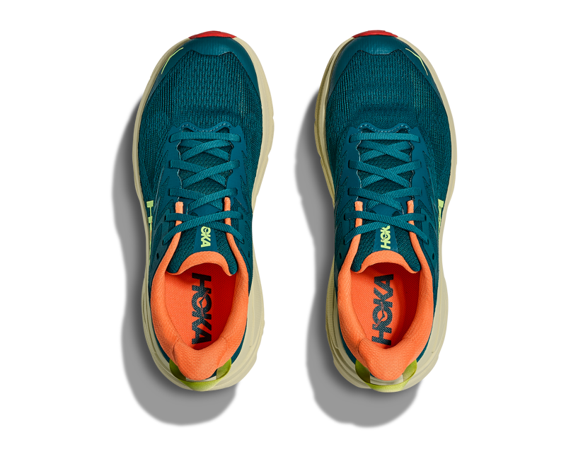 Hoka Challenger 8 Womens in Tidal Wave/Pampas Grass-3