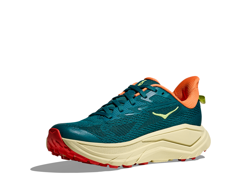 Hoka Challenger 8 Womens in Tidal Wave/Pampas Grass-4