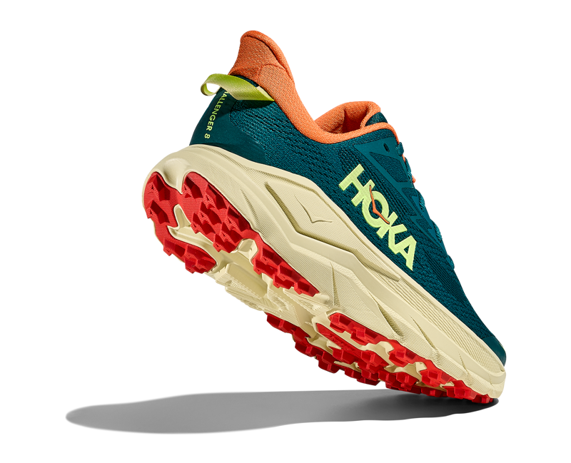 Hoka Challenger 8 Womens in Tidal Wave/Pampas Grass-1