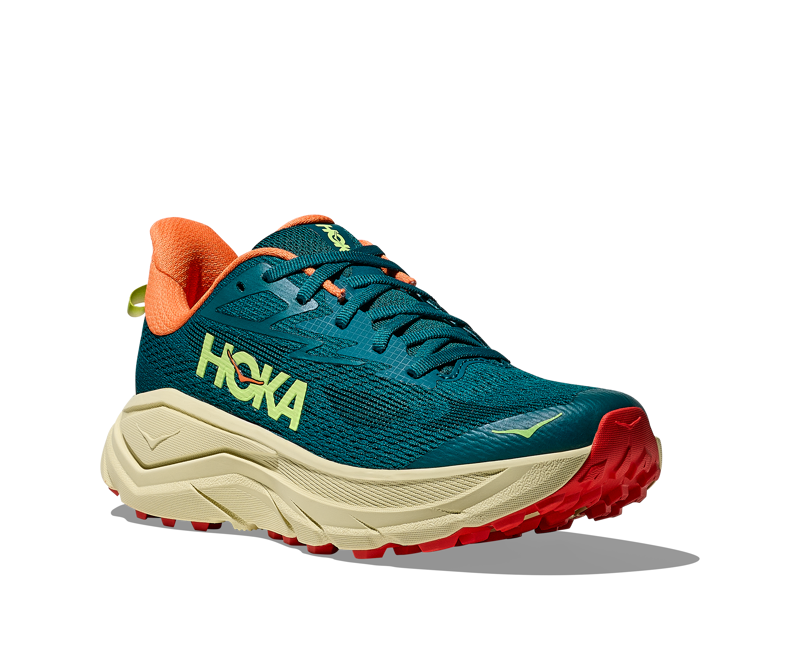 Hoka Challenger 8 Womens in Tidal Wave/Pampas Grass-6