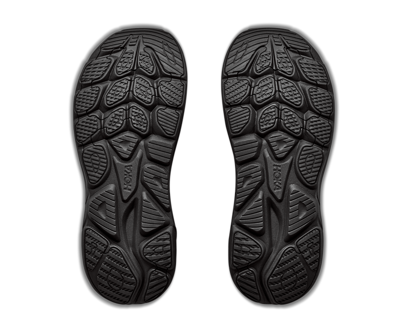 Hoka Clifton 11 GoreTex Wide Road Running Shoe Mens in Black/Black-1