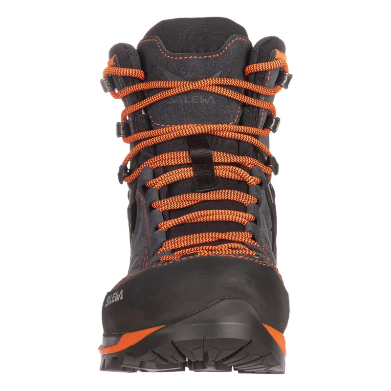 Salewa Mountain Trainer Mid GTX Mens in Asphalt/Fluo Orange-2