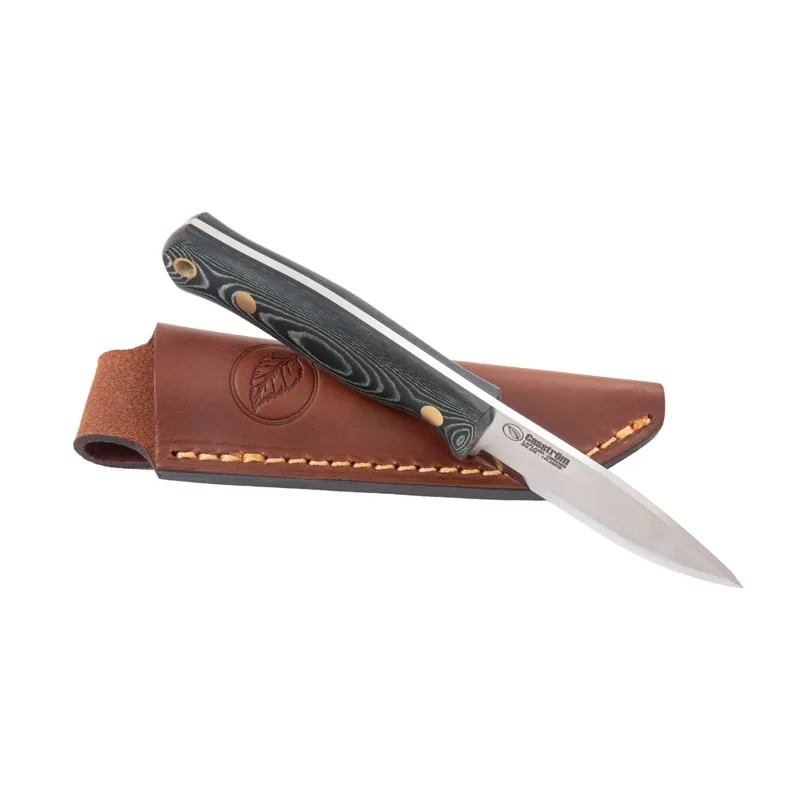 Casstrom No. 8 SFK Brunkskniv in Green Micarta-2