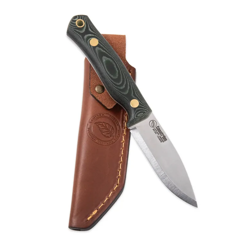 Casstrom No. 8 SFK Brunkskniv in Green Micarta