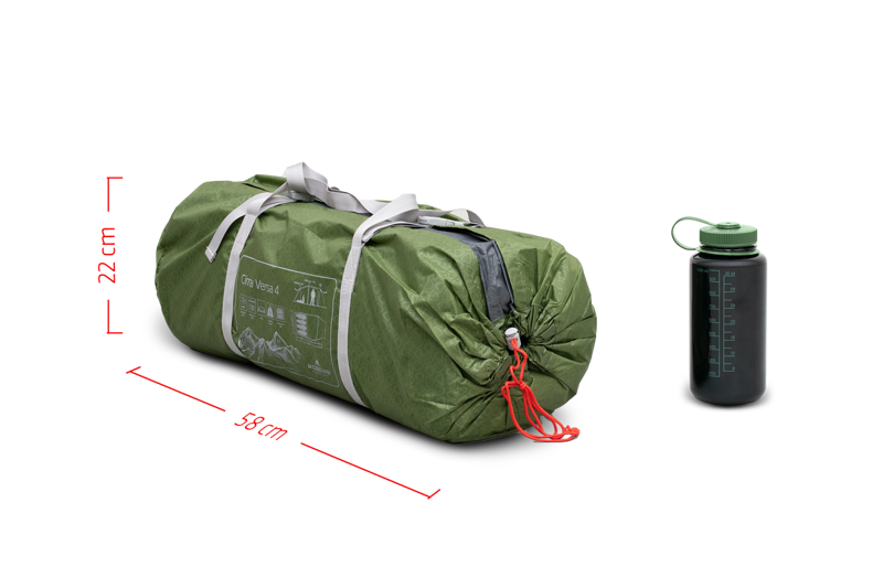Robens Cima Versa 4 Person Family Tent in Green with FREE Footprint-4