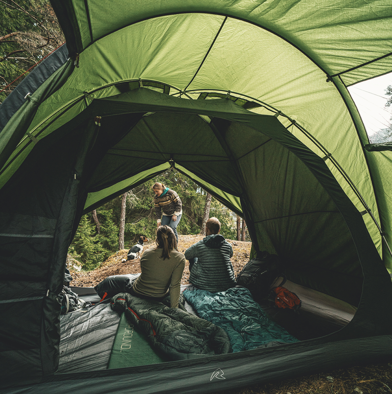 Robens Paso Flex 5 Person Family Tent in Green with FREE Footprint-11