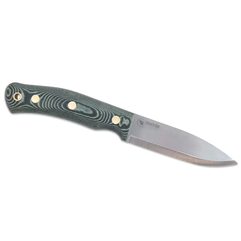 Casstrom No.10 Swedish Forest Knife Stainless Steel Green Micarta