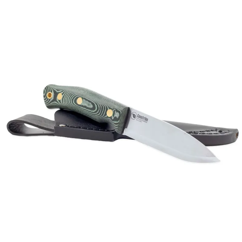 Casstrom No.10 Swedish Forest Knife Stainless Steel Green Micarta-2