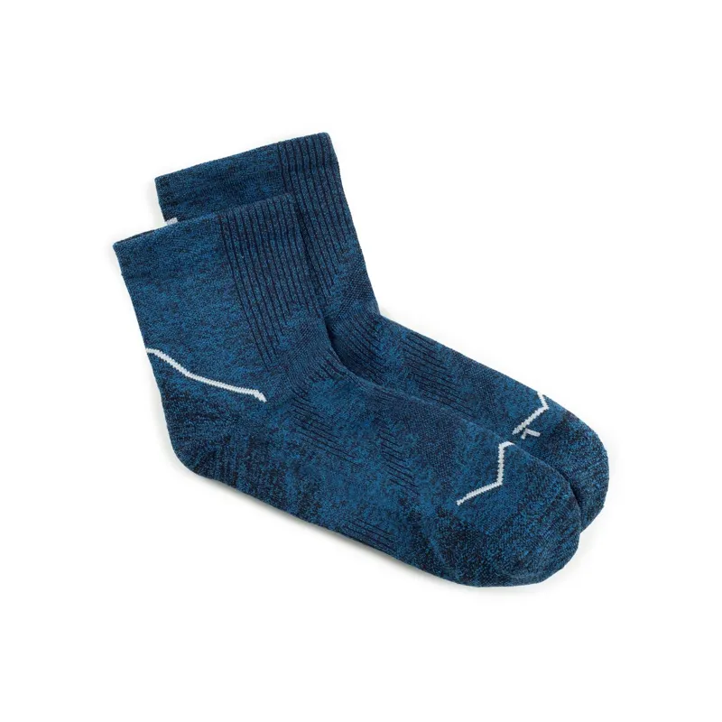 Buff Dryflx Quarter Socks in Blue-2