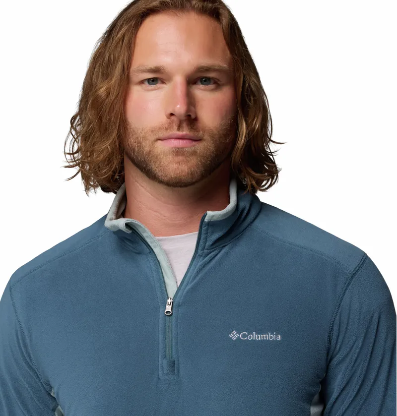 Columbia Klamath Range II Half Zip Mens in Everblue/Crushed Blue-3