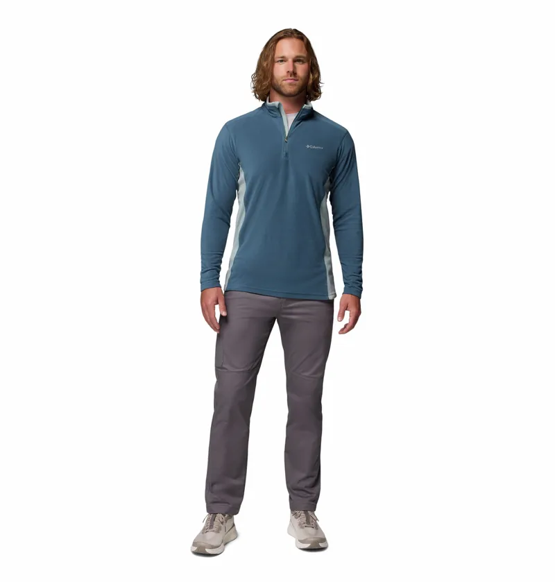 Columbia Klamath Range II Half Zip Mens in Everblue/Crushed Blue-4