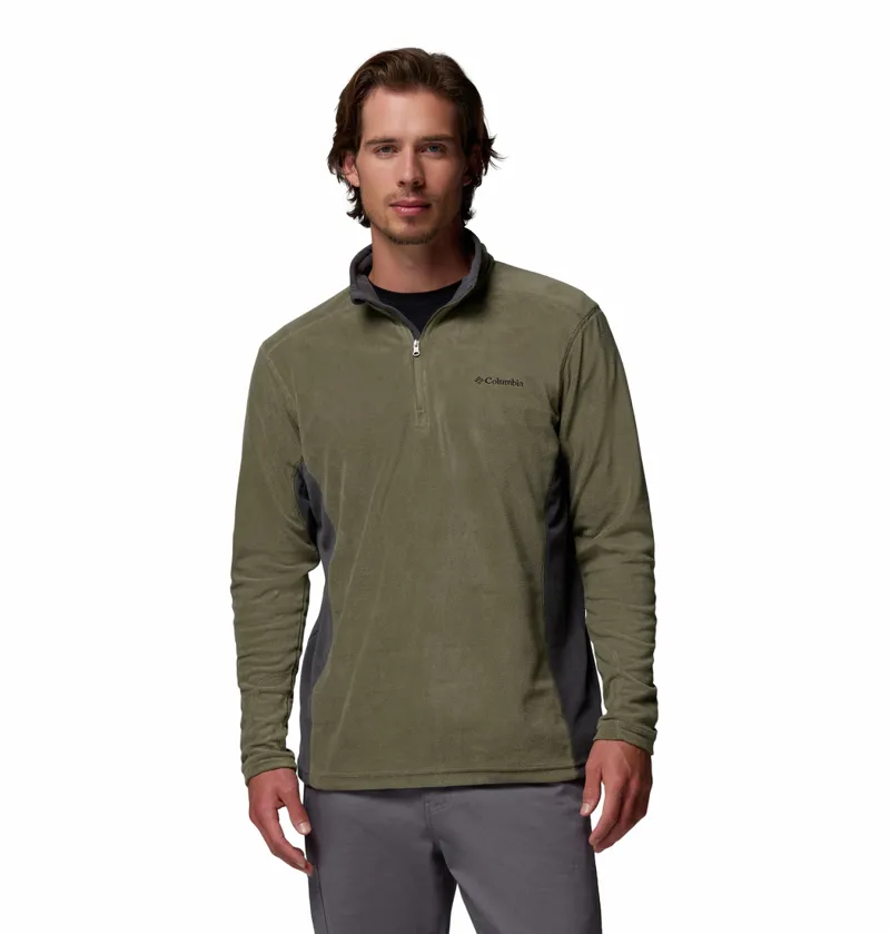 Columbia Klamath Range II Half Zip Mens in Stone Green/Shark