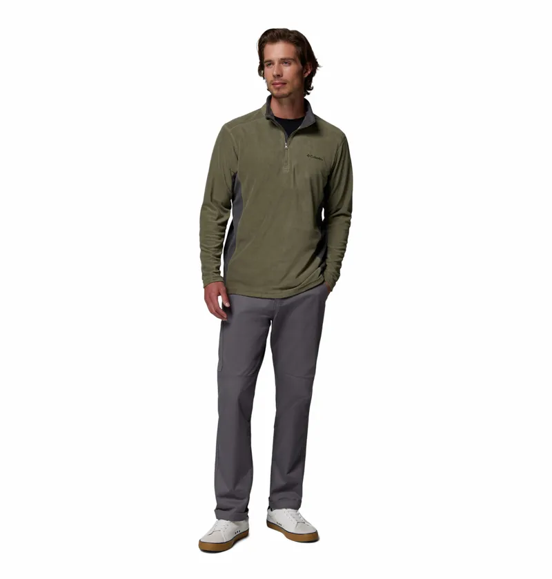 Columbia Klamath Range II Half Zip Mens in Stone Green/Shark-4