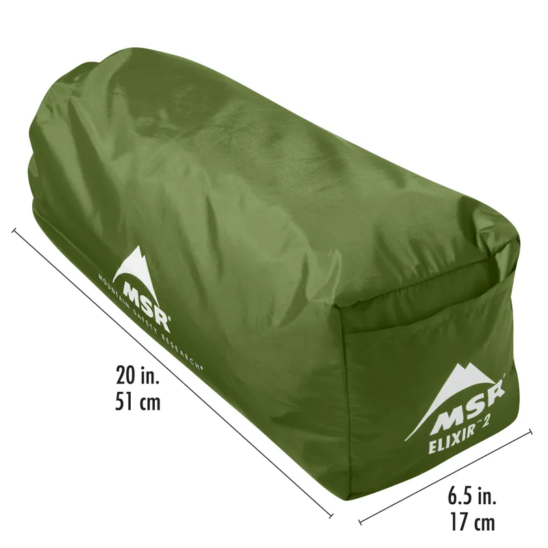 MSR Elixir 2 Person Backpacking Tent in Green-9