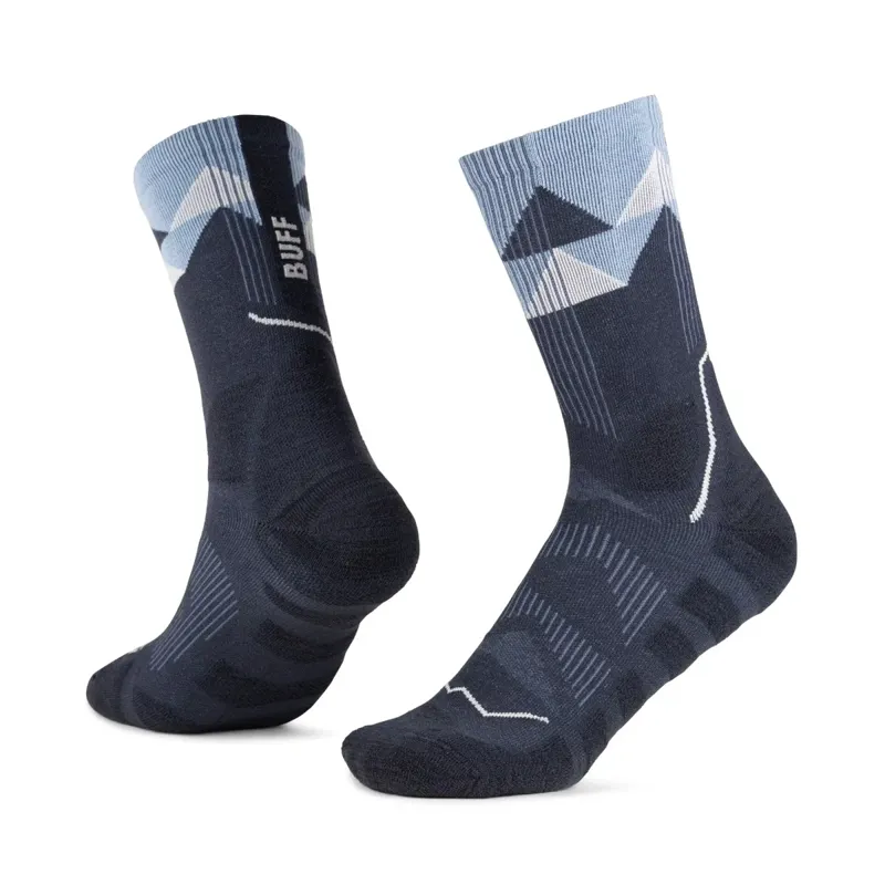 Buff Thermonet Crew Socks in Night Blue