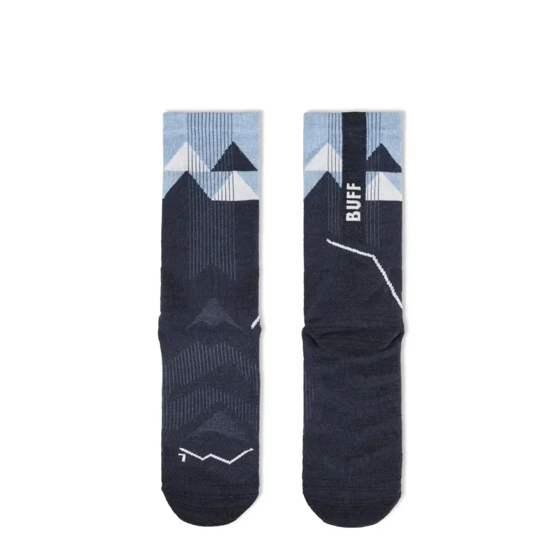 Buff Thermonet Crew Socks in Night Blue-2
