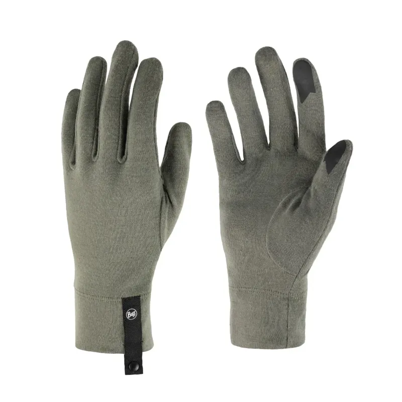Buff Merino Midweight Gloves in Dark Khaki