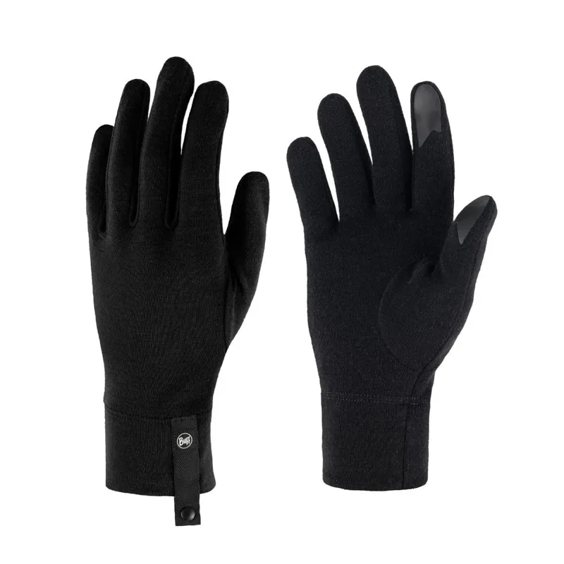 Buff Merino Midweight Gloves in Night Blue